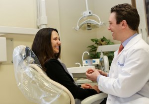 Doctor Sierakowski with smiling patient
