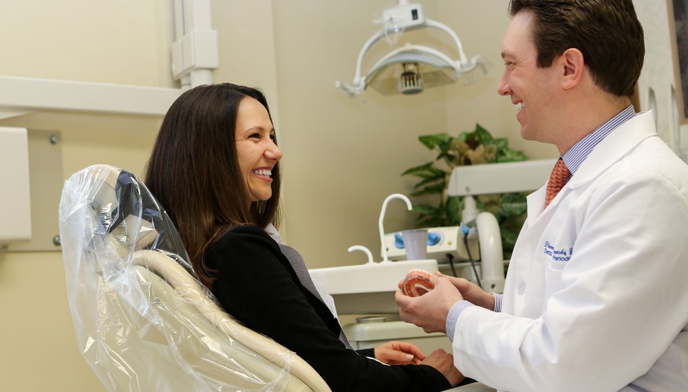 Doctor Sierakowski with smiling patient